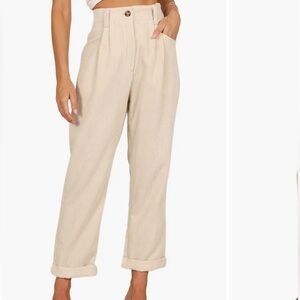 Cuffed Corduroy Pants